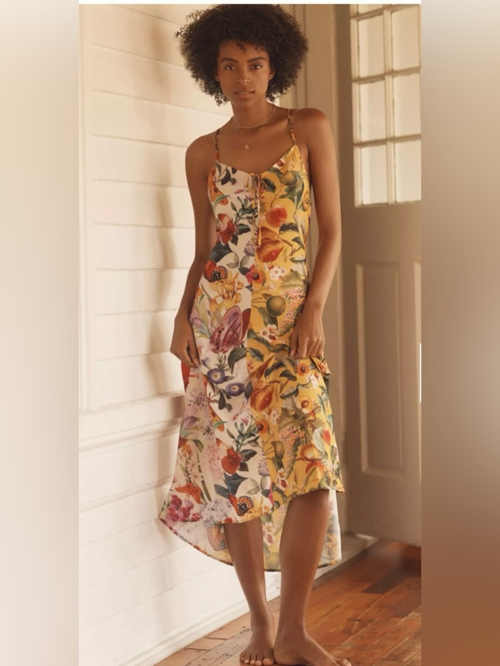 NWT Burcu Korkmazyurek x Lyrebird by Anthropologie Silky Slip Dress Size Medium